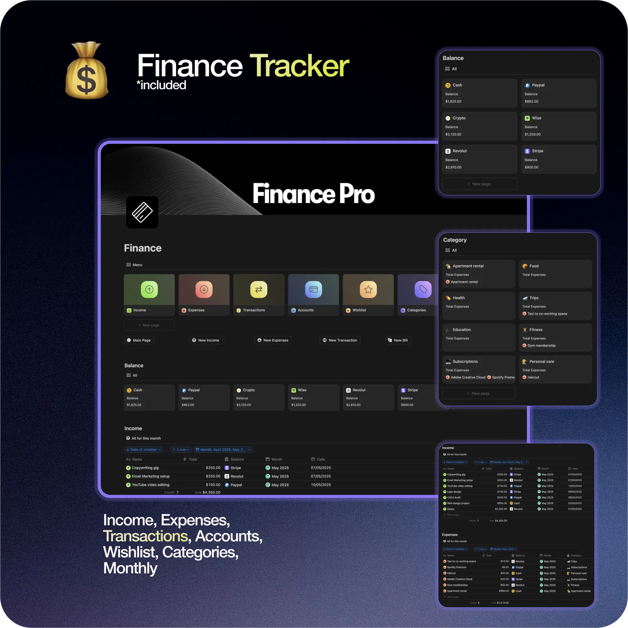 Bundle: Full Productivity + Finance + Workout